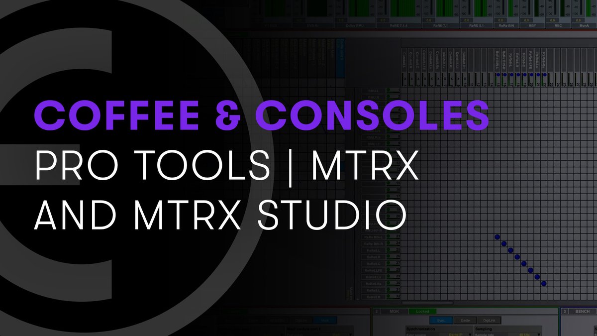Avid's tweet photo. ☕🎚️ Avid Coffee & Consoles: Getting the most out of Pro Tools | MTRX and Pro Tools | MTRX Studio
▶️ https://t.co/uBgTSi7vlg
#coffeeandconsoles #avids4 #avids6 #webinar #console #mtrx #mtrxstudio #dadman #protools #avid https://t.co/TV6D9jeWBA