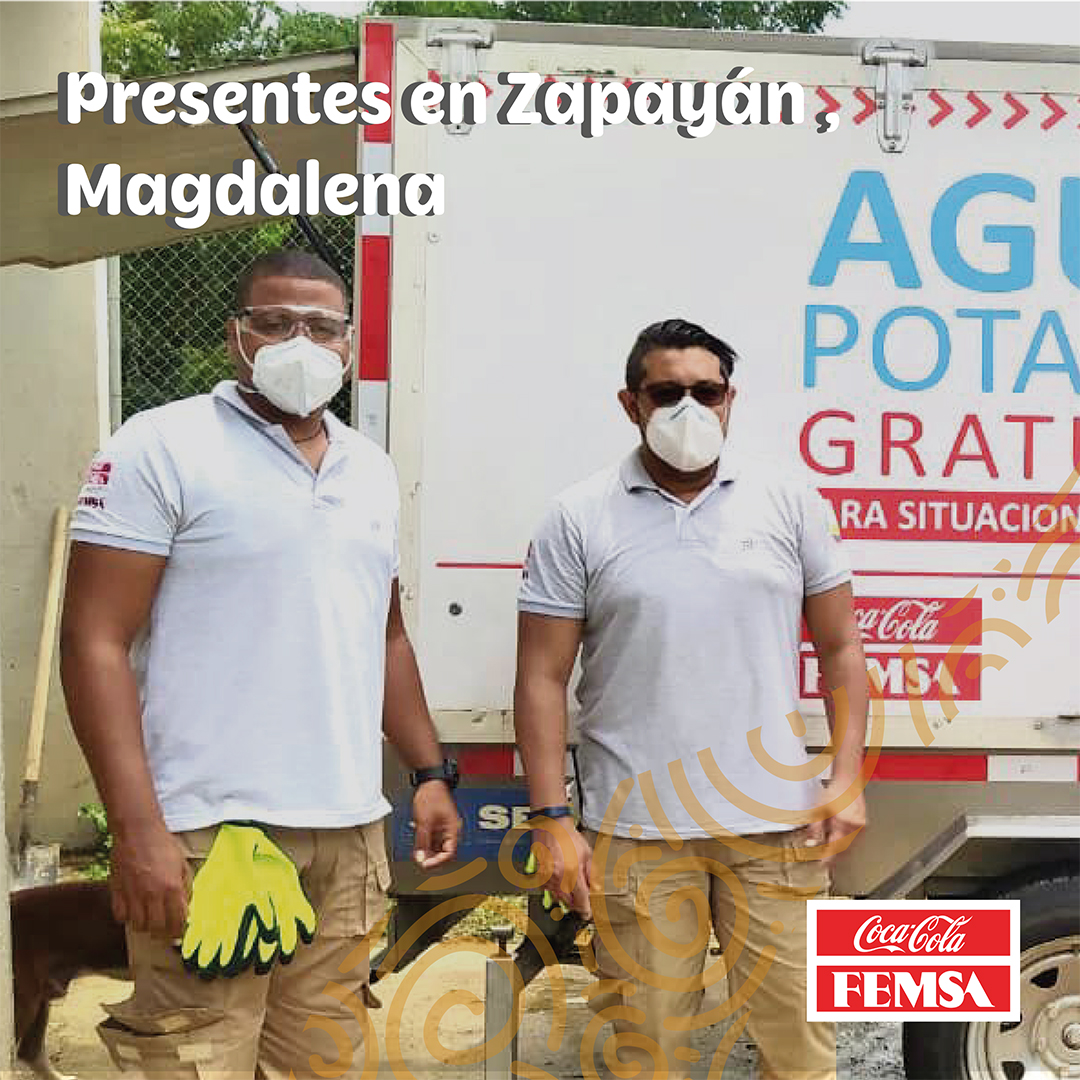 carogomez8a's tweet photo. Coca Cola FEMSA llevando agua potable a las comunidades que la necesitan, nuestro vehículo potabilizador llegó a Zapayán, Magdalena, en alianza con MinVivienda. Hoy son más de 4.000 habitantes del municipio que se benefician de este servicio!
#SomosUnSoloKOF https://t.co/BjuTcz3sal