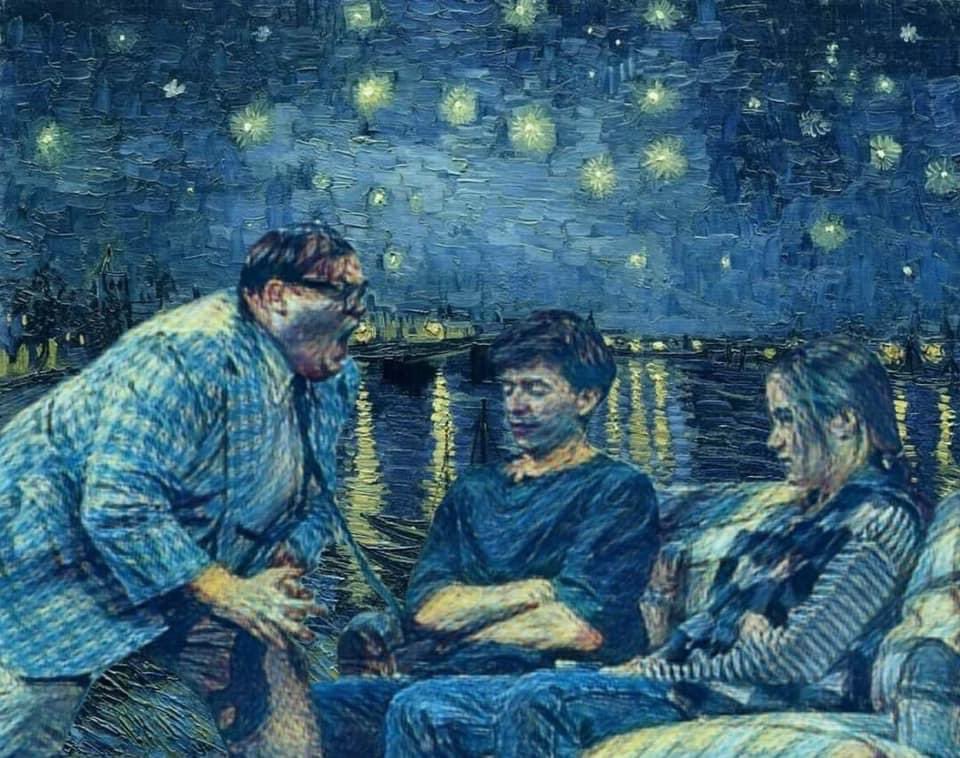 JanetSYoung1's tweet image. Van Gogh down by the river.