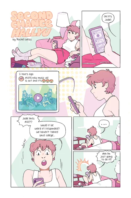 here's the whole comic I made for @pinkcloverpress!! watching kdramas virtually with pals over the pandemic has been the best, i highly recommend it ✨ 