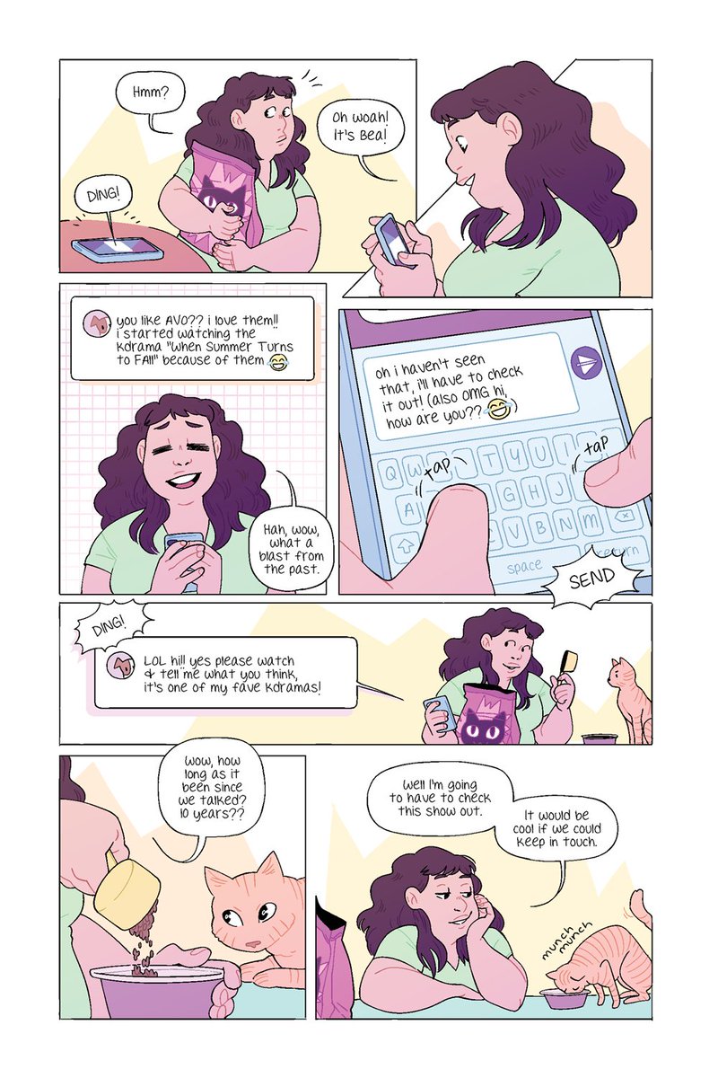 here's the whole comic I made for @pinkcloverpress!! watching kdramas virtually with pals over the pandemic has been the best, i highly recommend it ✨ 