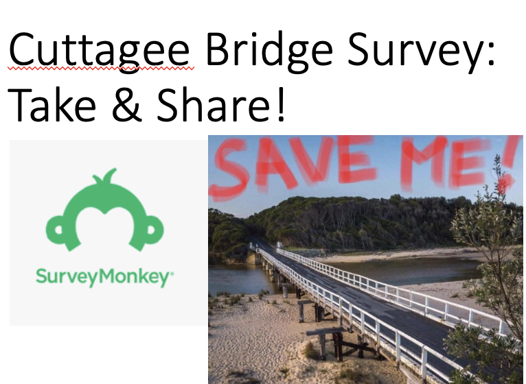 SaveCuttageeBr1's tweet photo. Hey South Coast lovers! Bega Valley Shire Council wants to demolish our beautiful wooden Cuttagee Bridge! What do you think abt that &amp; trucks on the coast road? Take our survey &amp; share it! We want to hear from you! 
https://t.co/dnsPteR2Er #bermagui #heritage #savecuttageebridge https://t.co/J291HfvtpK