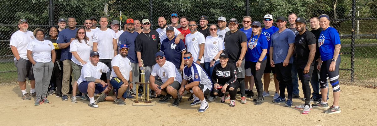 NYPDSVU's tweet photo. On this beautiful fall 🍁 day, we remember our brother Det Ray Abear, Queens Special Victims Squad, at our annual softball game in his honor with his wife Catherine &amp; kids Stella &amp; Jackson in attendance. Ray is smiling up above that QSVS won the game! @NYCPDDEA https://t.co/UOOqb32c0F