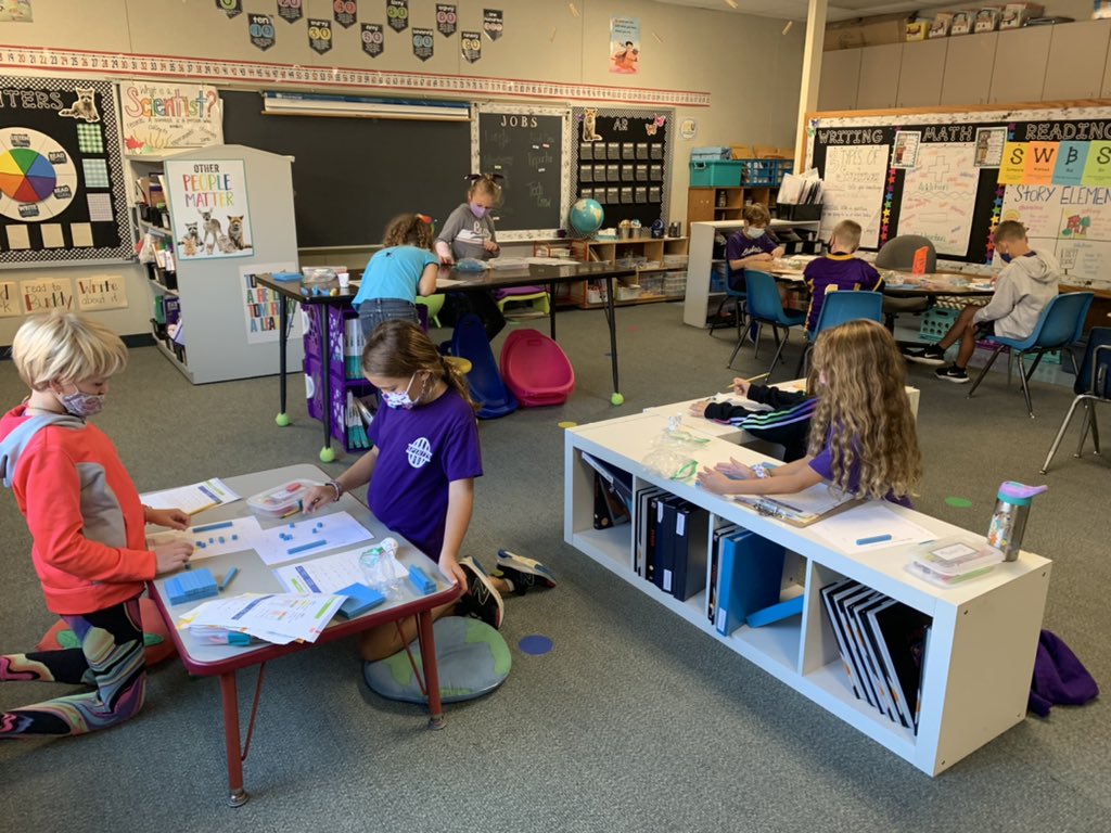 Burris2nd's tweet photo. We brought out our math tools today to build conceptual understanding as we began adding two digit numbers! #connectses #bulletpride #mathconcepts https://t.co/QxKkaDiUZg