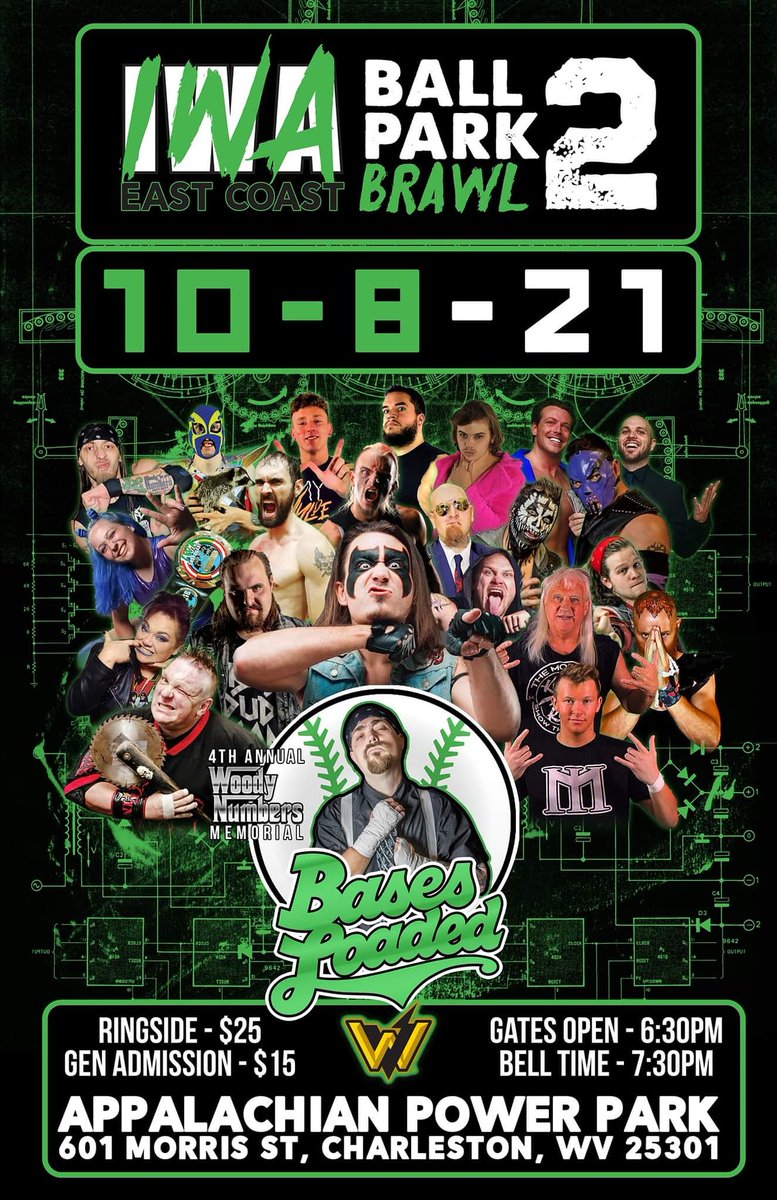JUST 24 HOURS AWAY!

Join us FRIDAY NIGHT at the Appalachian Power Park in Charleston, WV!

What are you looking most forward to?

🎟: iwaeastcoast.ecwid.com &amp; at the door