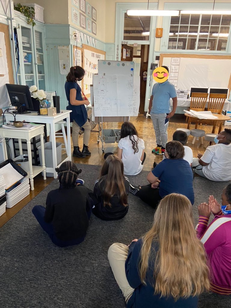 fifth graders finding the volume of a pool &amp; sharing their strategies/ thoughts in a math congress earlier this week