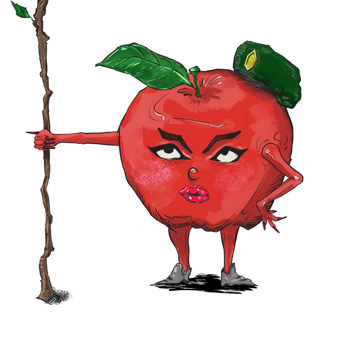 Fruit_Fighters's tweet photo. They say an apple a day keeps the doctor away, but this one is looking to send some fruits to the hospital https://t.co/RMYtLZaM6y