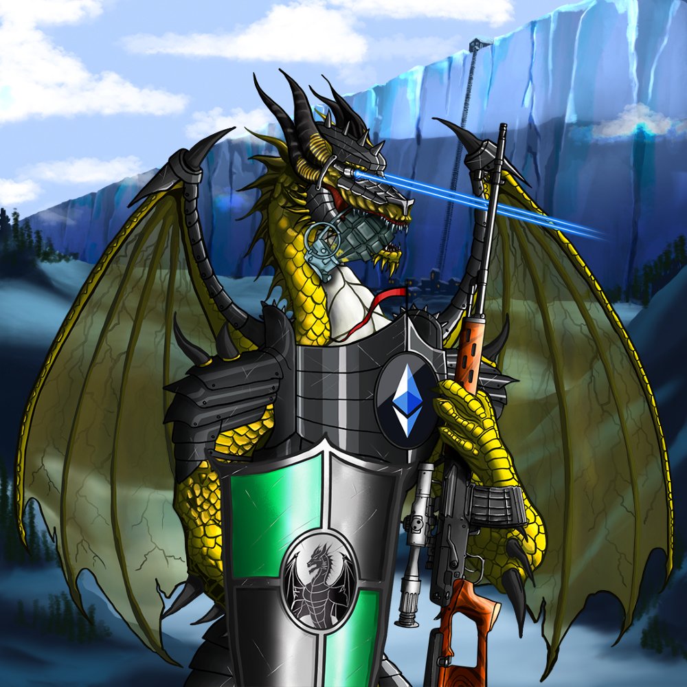 PhoenixDragons2's tweet photo. One of our favorites! He can snipe an enemy from far away, burn the enemy with a laser beam and drop the grenade to finish it off! 

You don't mess with this one!

#DaringDragons #NFTs #NFTCommunity #nftcollectors #SolanaNFT #Solana https://t.co/PkGOzzSW0i
