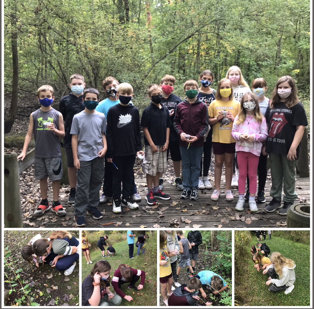 Forever5th's tweet photo. Today in our 5th grade science class we went on a macro-invertebrate hunt! #barkercsd https://t.co/q0ORvpL2KA