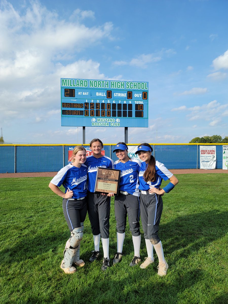 Congrats to <a href="/MillardNorthSB/">Millard North SB</a> for making it to state softball. Way to go <a href="/MaciRiedl/">Maci Riedl</a> <a href="/ManganaroSicily/">Sicily Manganaro</a> <a href="/kjarzobski/">Katelyn Jarzobski</a> <a href="/AddysonHobza/">Addyson Hobza</a> keep fighting and never give up. #trusttheprocess