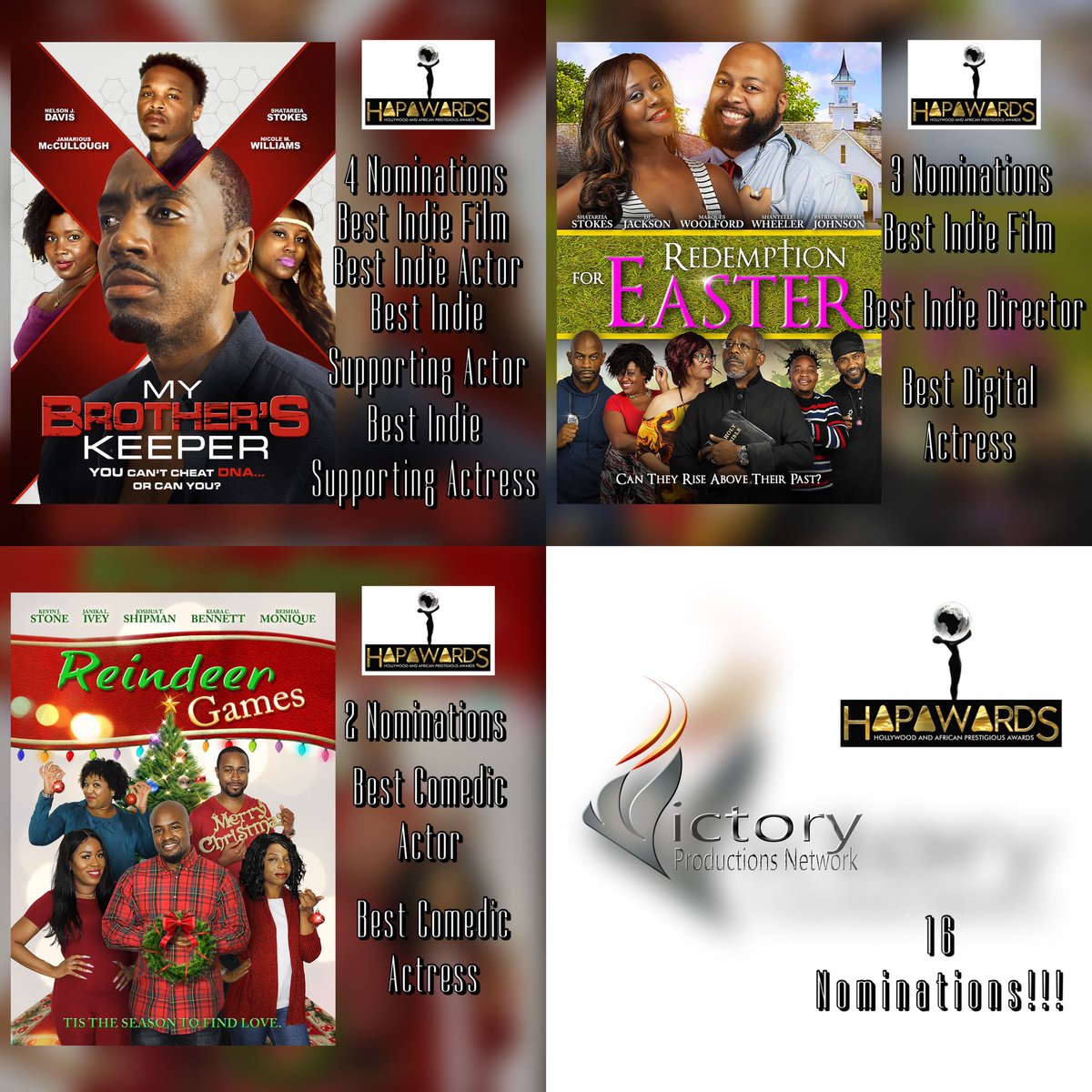 KARLTONTCLAY's tweet photo. I won’t let ANYONE take this accomplishment from me… Negativity BLOCKED! Aht aht! Don’t bring that over here! #HAPA #Nominees #WorkMoreTalkLess #VictoryProductions #VPN #KayCeeTheePoet https://t.co/r6JSI0zBa0