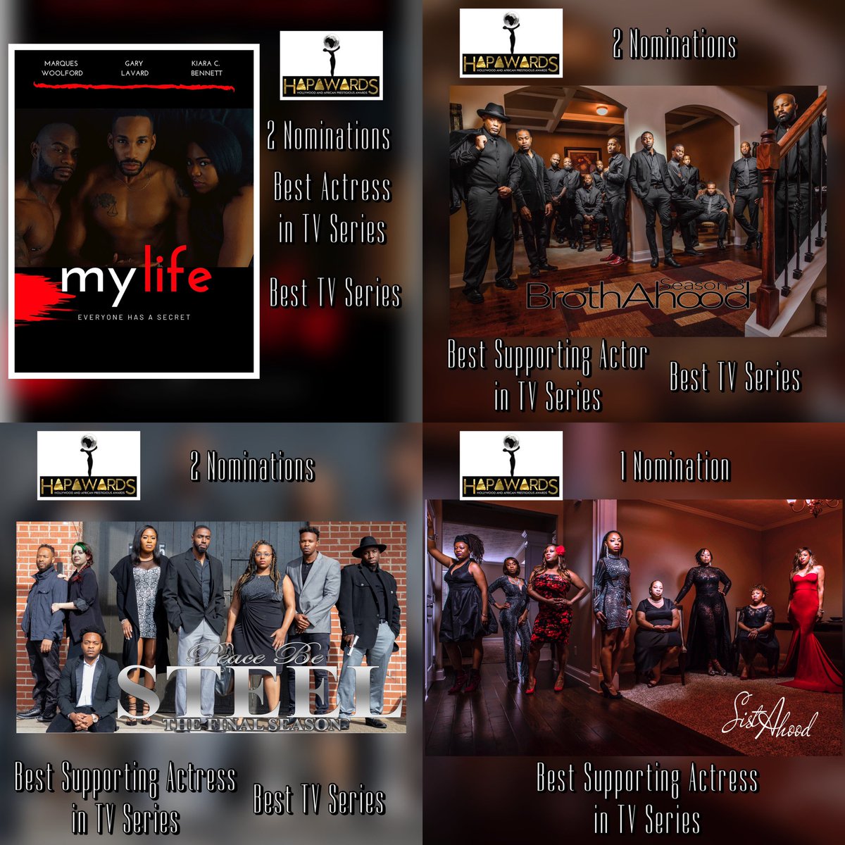 KARLTONTCLAY's tweet photo. I won’t let ANYONE take this accomplishment from me… Negativity BLOCKED! Aht aht! Don’t bring that over here! #HAPA #Nominees #WorkMoreTalkLess #VictoryProductions #VPN #KayCeeTheePoet https://t.co/r6JSI0zBa0