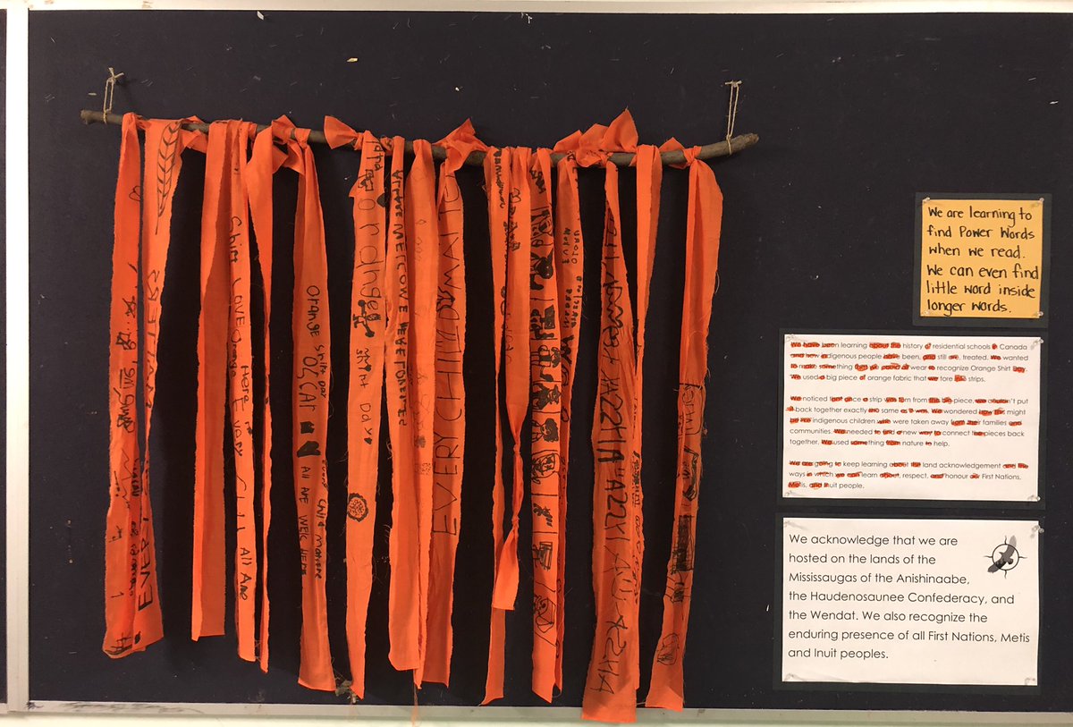 Each time we enter our classroom, we remind ourselves that we’re hosted on traditional lands. Each day, we are finding ways to learn about, respect, and honour our First Nations, Métis, and Inuit people. @wilkinsonTDSB <a href="/tdsb/">Toronto District School Board</a> <a href="/EarlyYearsTDSB/">TDSB Early Years</a>