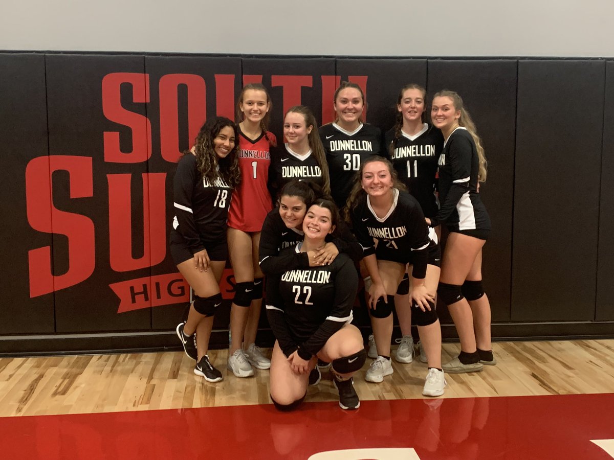 DunnellonHigh's tweet photo. Your DHS Lady Tigers defeated the South Sumter Raiders in 5 sets! So proud of these ladies. #DTownorNoTown https://t.co/2ToPwRXCGR