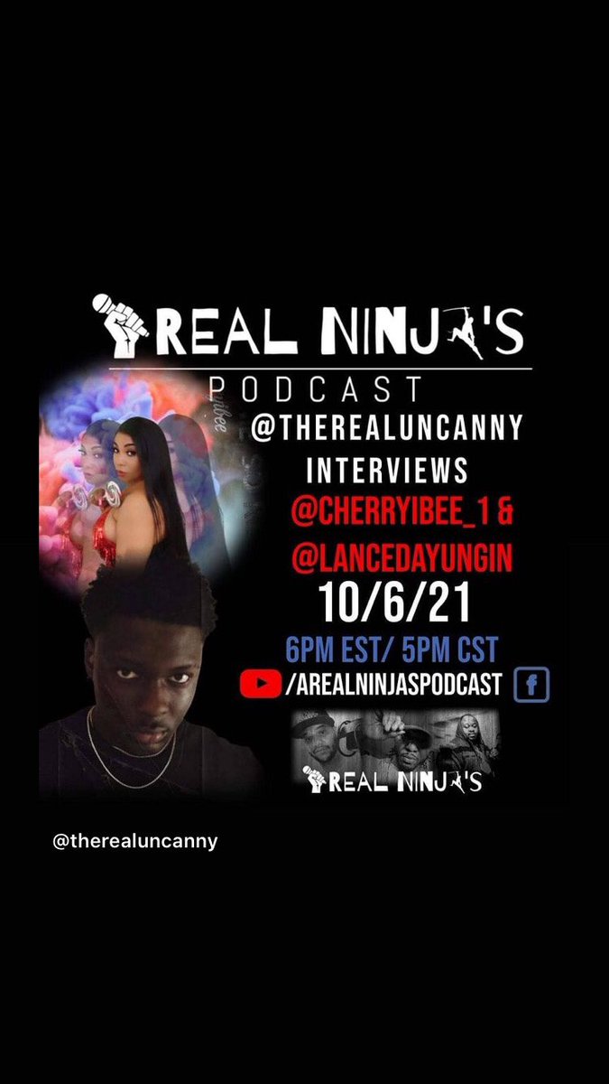 cherrybee2000's tweet photo. Stream my interview on YouTube on @arealninjaspodcast 🌏🙏🏽 https://t.co/5ib45BTTu6