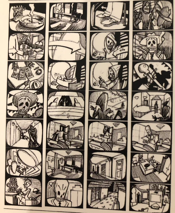 god, the grim fandango storyboards are so gorgeous.... 