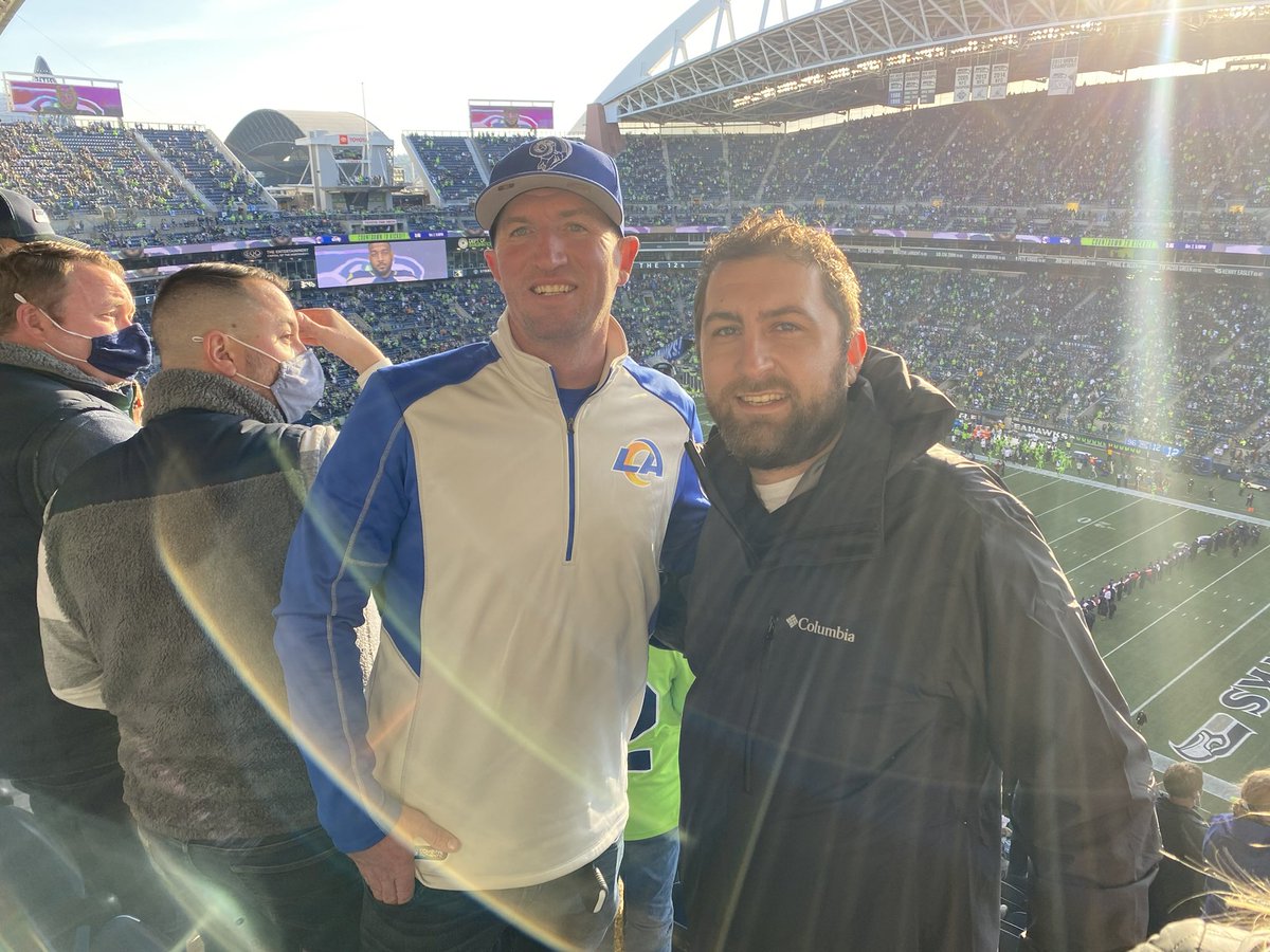 bet is a bet and this is one I gladly pay up on …I challenged this guy to take on a tough market, believe in what was possible here, and be a driving force in bringing it back to positive growth… Well here we are enjoying the Rams - Seahawks, well deserved <a href="/AlexMc_IHX/">Alex McGinnis</a>
