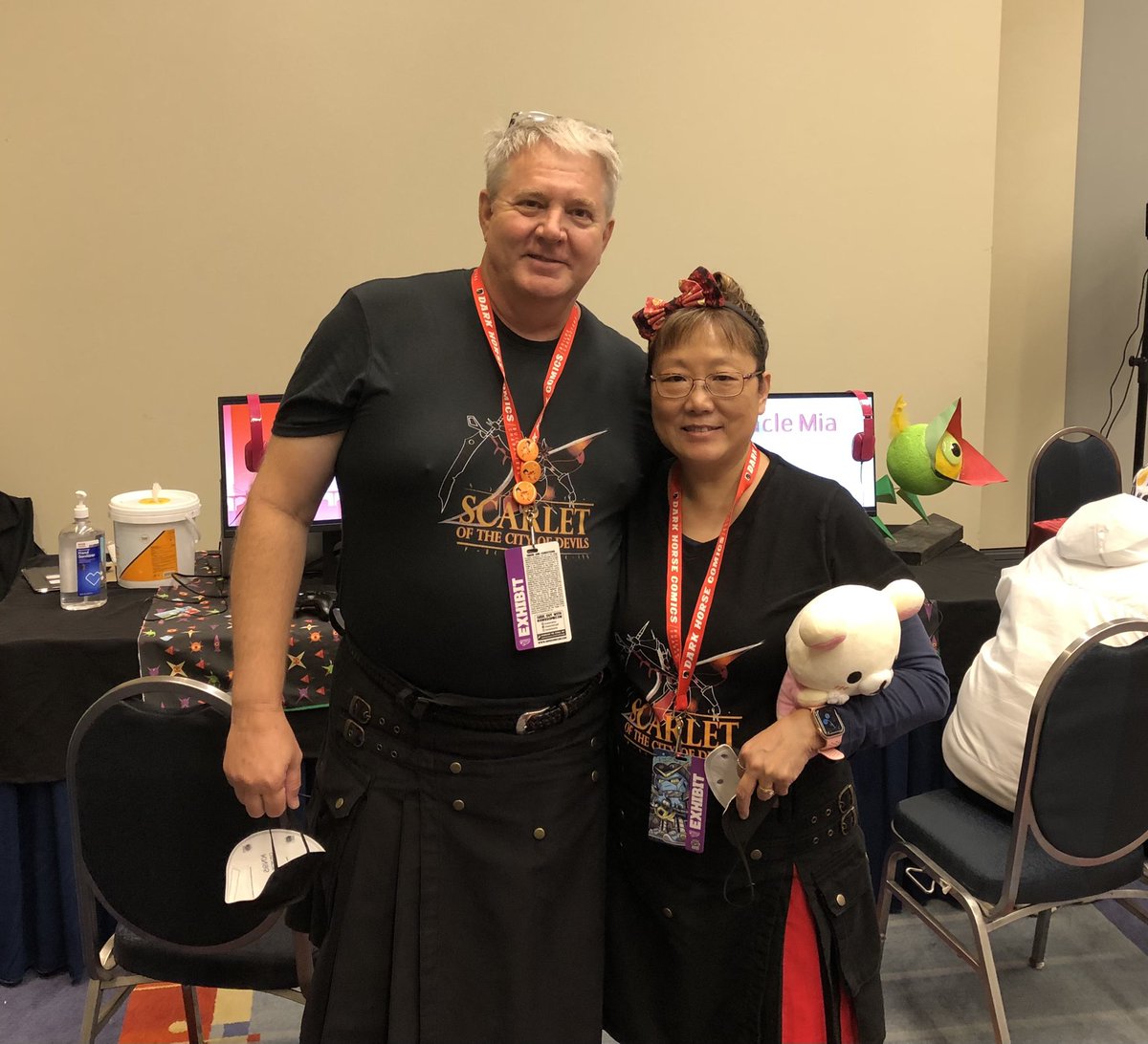 ShademareStudio's tweet photo. If youโre @TooManyGames this weekend, stop by the #IndieGame Showcase and check out Scarlet of the City of Devils. Meet my super friendly parents and play the game and ask questions about the game and postcards. #notgrumpy #indiedev #metroidvania #solodev https://t.co/DM5tpHPrpV