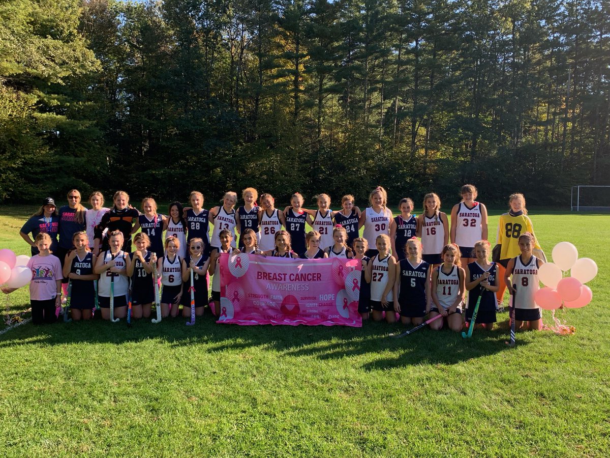 Today our two mod teams played each other in their annual Oct. Pink Game.  This year is even more special and holds an extra special place in our hearts because all of our pink games are dedicated to our own Coach Roberts.  She was a warrior and fought a courageous battle. 🏑💙