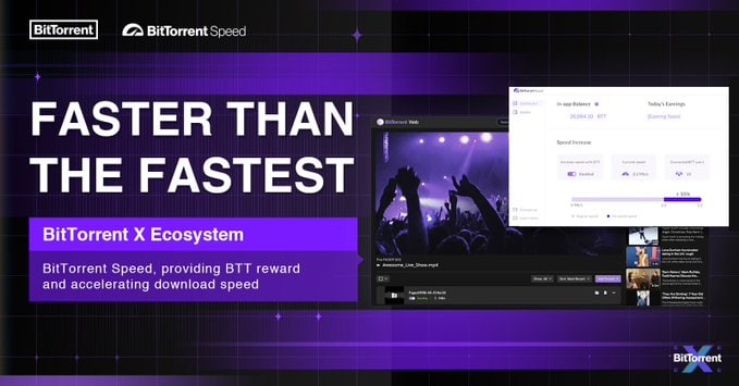 TronDao_AR's tweet photo. 🎉 استخدم #BitTorrentSpeed للتنزيل بشكل أسرع وكسب المزيد من #BTT!
1️⃣ أنفق القليل من #BTT لزيادة سرعات التنزيل حتى 2x ضعف على شبكة #BitTorrent
2️⃣ اربح #BTT من خلال تعزيز الآخرين
#BitTorrentX #BitTorrent #BTT #BitTorrentSpeed https://t.co/HnMPRcSt6J