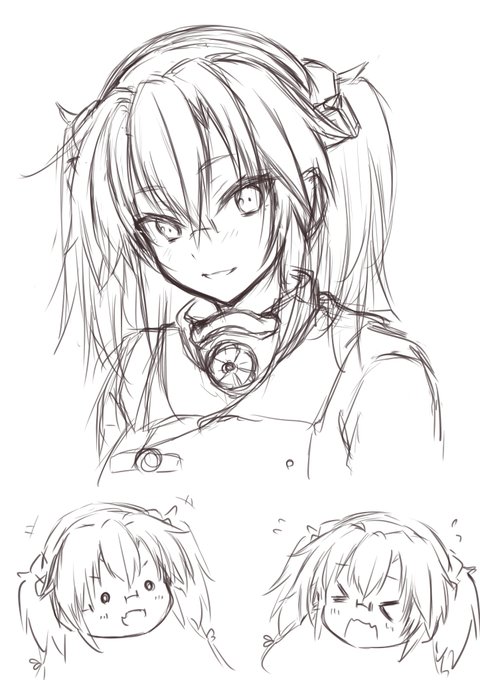 せめて前髪の雰囲気だけでも似せようと頑張ったけど駄目だった( ˘ω˘ ) 