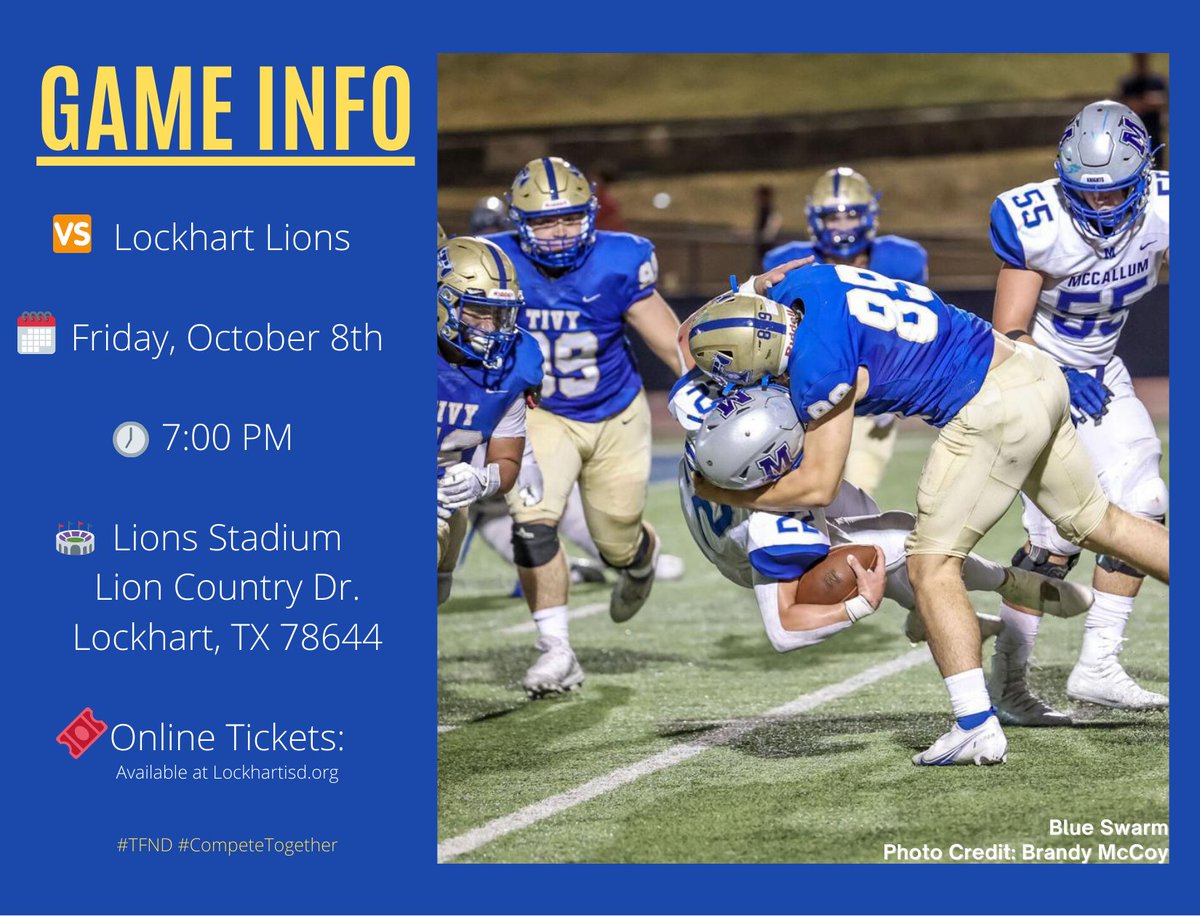 Excited for the start of district, see y'all there!

Live stream available at: antlersports.tv/football/tivy-…

#TFND #CompeteTogether