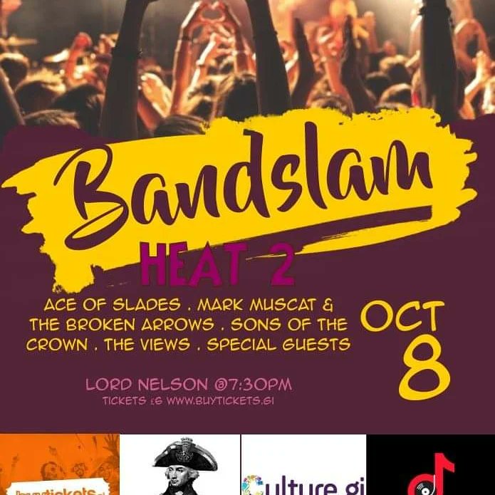 MAGibraltar's tweet photo. Tonight, 7.30 @ Lord Nelson we have #bandslam with 4 bands plus 1 special guest. Get your tickets now on https://t.co/rjOakjkDgl and support local music https://t.co/i7QE2uE3jL