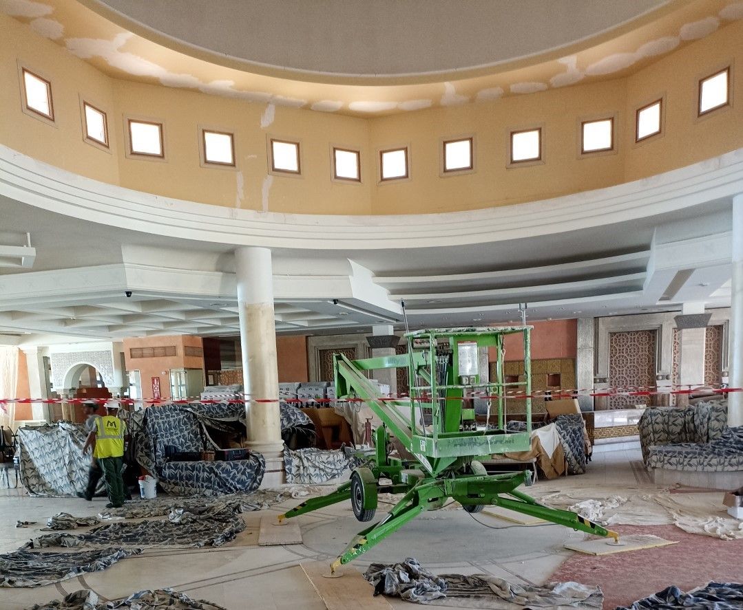 bod_tech's tweet image. Siguen a buen ritmo las obras de reforma del hotel Bahía Real en Fuerteventura. Si ya era uno de los hoteles más espectaculares de la isla, después de esta reforma integral, se convertirá en referencia de todo el archipiélago.

#HUMAN #HumanArchitecture #Hotels #Architecture
