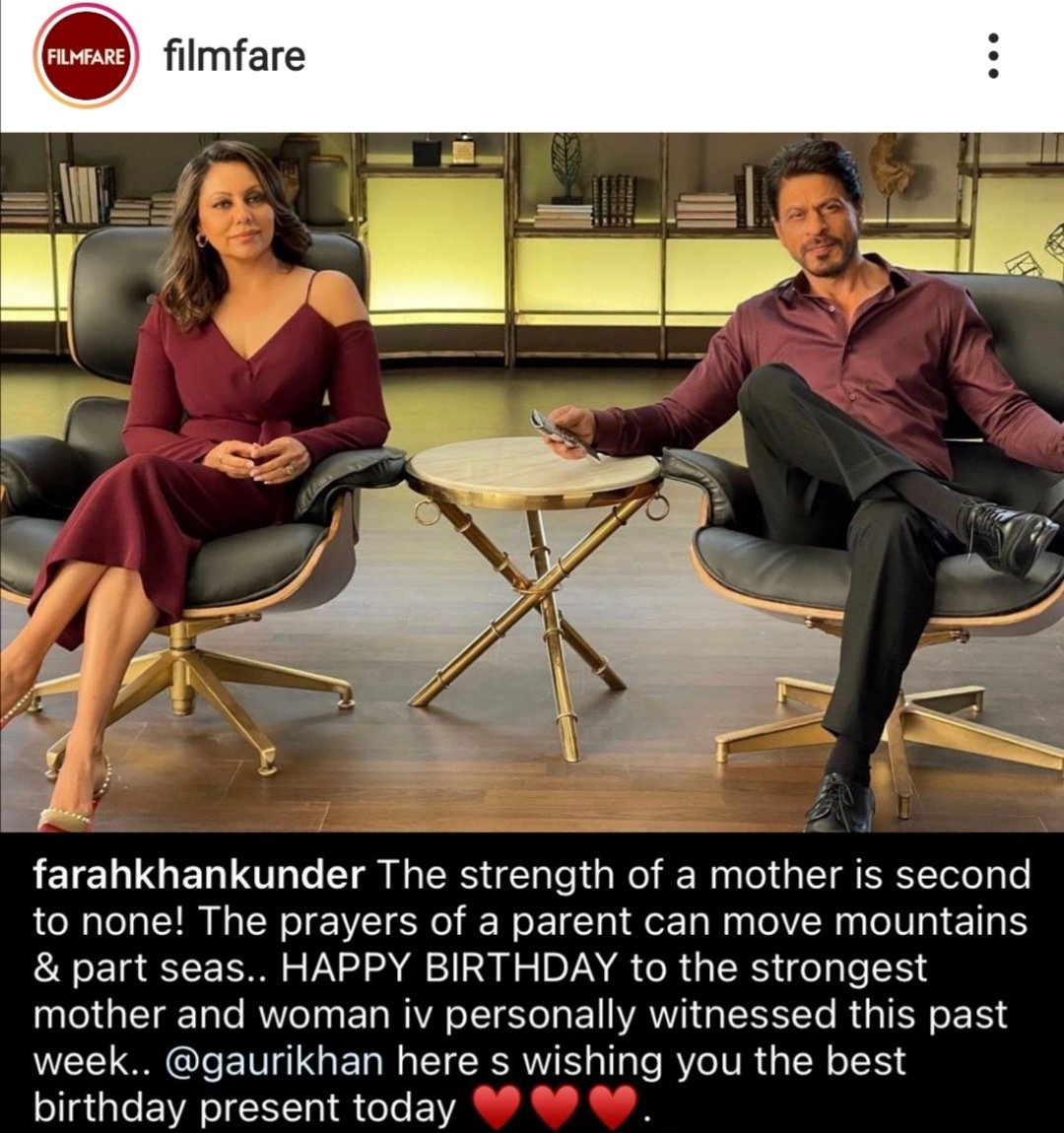 Happy Birthday Gauri Khan.
A difficult Time for King Khan Family. 