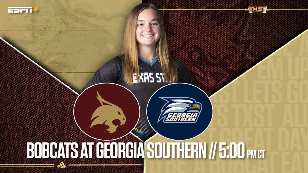 TXStateSoccer's tweet image. Match Day in Georgia!

🆚: Georgia Southern
📍: Statesboro, Ga.
🏟️: Erk Park
📊: TXST.com/Stats
📺: es.pn/3iHbfwx

#EatEmUp #Goals2Cure