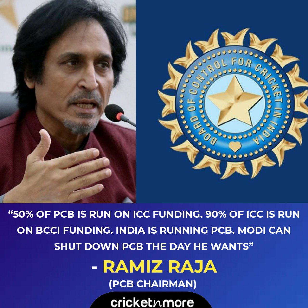 Need to create a cricketing bond with BCCI: PCB chief Ramiz Raja