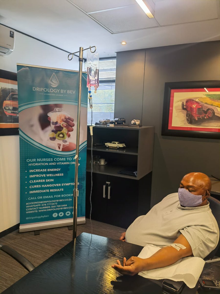 Another day to give your body what requires. Book one of our IV treatment today. Visit our website dripologybybev.co.za for more information or WhatsApp up us on 078 777 2572

<a href="/Bevstar7/">Beverly Maphangwa</a>