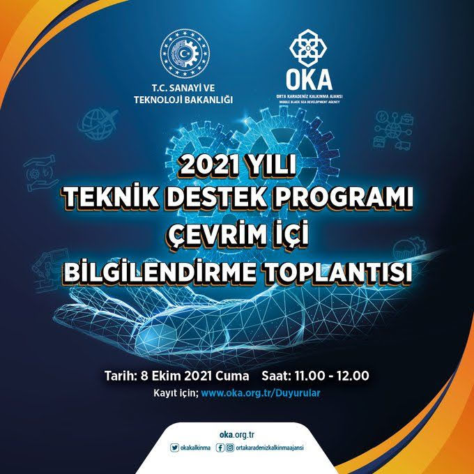 Üyelerimizin dikkatine;
Orta Karadeniz Kalkınma Ajansı tarafından 2021 yılı Teknik Destek Programı ile ilgili 8 Ekim Cuma günü saat 11:00'da Çevrimiçi Bilgilendirme Toplantısı düzenlenecektir. us02web.zoom.us/meeting/regist…