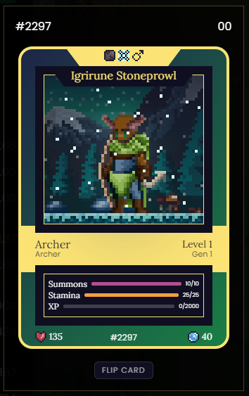 SatriaPamudji's tweet photo. I'm so excited for @DefiKingdoms and what better way to show that than giveaway one of my heroes?

"Igrirune Stoneprowl" is looking for a new owner, and to get a chance to win, all you have to do is:
 
1. RT this tweet 
2. Follow me!

Giveaway ends in 24 hours! #DFK #DefiKingdoms https://t.co/a5xDeTgHIb