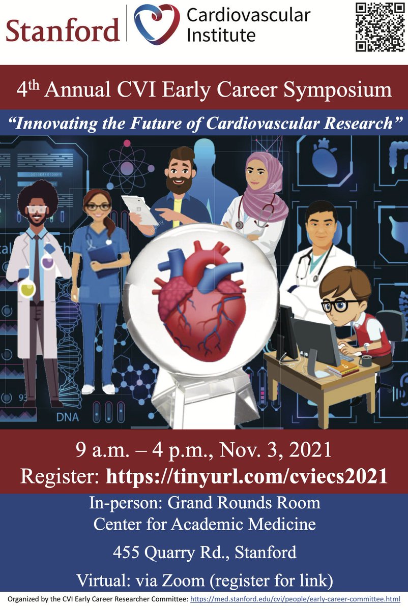 Joseph C Wu, MD, PhD (@joseph_c_wu) on Twitter photo Please join <a href="/StanfordCVI/">Stanford CVI</a> on Nov 3rd for our 4th Annual #EarlyCareer Symposium
med.stanford.edu/cvi/events/202…
<a href="/StanfordDeptMed/">Stanford Department of Medicine</a> <a href="/Stanford_ChEMH/">Sarafan ChEM-H</a> <a href="/StanfordBioX/">Stanford Bio-X</a> <a href="/stanfordSURPAS/">SURPAS - #StanfordPostdoc Association</a> <a href="/StanCVFellows/">StanfordCVFellowship</a> <a href="/BayAreaPostdocs/">Bay Area Postdocs</a> <a href="/BCVSearlyCareer/">Basic Cardiovascular Sciences (BCVS) Early Career</a> <a href="/AHAScience/">AHA Science</a> <a href="/AHA_Research/">AHA Research</a> <a href="/StanfordCTSurg/">Stanford Cardiothoracic Surgery</a> <a href="/StanfordBASE/">Stanford BASE</a> Please join <a href="/StanfordCVI/">Stanford CVI</a> on Nov 3rd for our 4th Annual #EarlyCareer Symposium
med.stanford.edu/cvi/events/202…
<a href="/StanfordDeptMed/">Stanford Department of Medicine</a> <a href="/Stanford_ChEMH/">Sarafan ChEM-H</a> <a href="/StanfordBioX/">Stanford Bio-X</a> <a href="/stanfordSURPAS/">SURPAS - #StanfordPostdoc Association</a> <a href="/StanCVFellows/">StanfordCVFellowship</a> <a href="/BayAreaPostdocs/">Bay Area Postdocs</a> <a href="/BCVSearlyCareer/">Basic Cardiovascular Sciences (BCVS) Early Career</a> <a href="/AHAScience/">AHA Science</a> <a href="/AHA_Research/">AHA Research</a> <a href="/StanfordCTSurg/">Stanford Cardiothoracic Surgery</a> <a href="/StanfordBASE/">Stanford BASE</a>