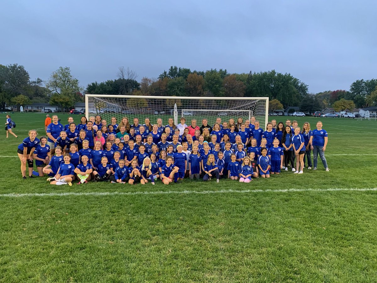 OHSGirlsSoccer_'s tweet photo. 4-3 Victory of Red Wing! Goals by @hillaryhaarstad, @Emily_schmidt28 (her first varsity goal!), and @ezraoien! Thanks for all our young support! 
#lovetheyouth
#rumble
#hocoweek https://t.co/w8QmNI04ph