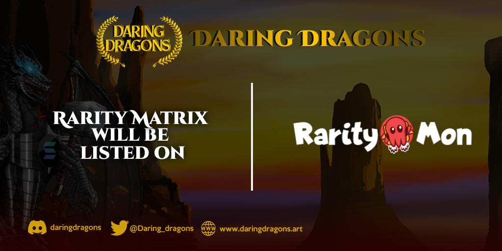 PhoenixDragons2's tweet photo. Some Dragons are better! Then there are last of its breed like Smaug!
Oh! and we can't forget the 1/1 #DaringDragons which @0x_fxnction @SOLBigBrain @LynxXAU &amp; @gusba89  will get!
All this and more can be checked in @RarityMon right after the mint! https://t.co/FX6bsq2vvb