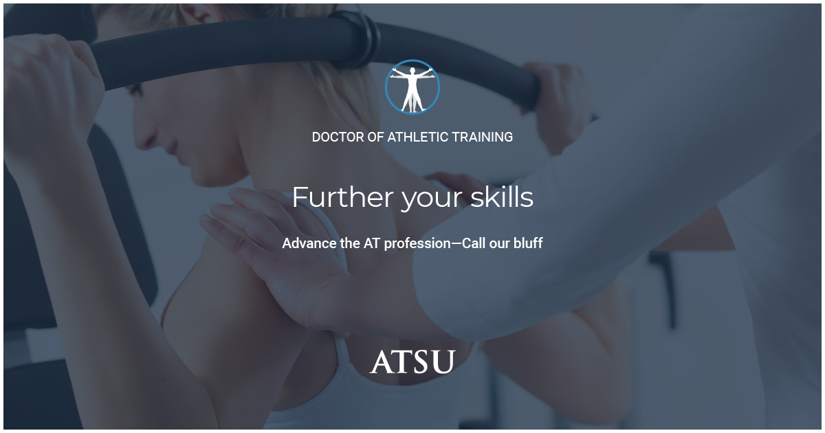 ATprograms_ATSU's tweet photo. Want to do more for physically active individuals and their communities? See how the #DAT can improve your skillset to help others: https://t.co/KUGGrDMtVk
#ATSU #AthleticTraining #DoctoralDegree #AthleticTrainingProgram https://t.co/MrlgkxzCuz
