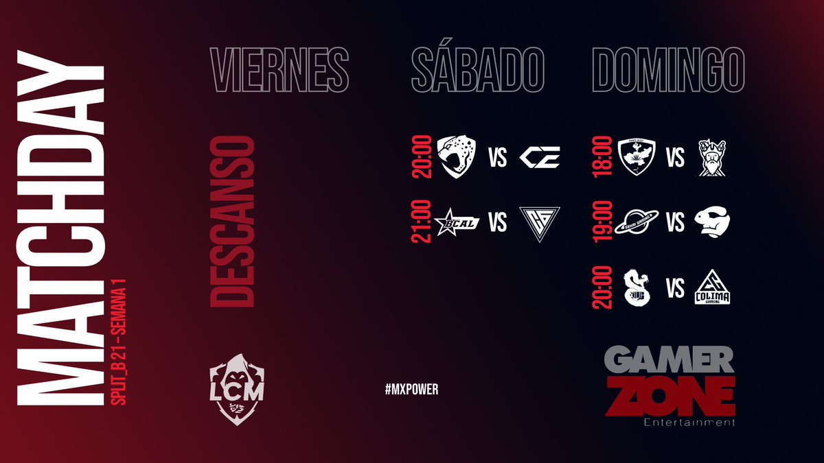 GSChampionsOfMX's tweet photo. Listos para comenzar el Split-B este fin de semana, 10 grandes equipos buscando la victoria total🔥 

#LeagueOfLegends #moba #MXpower #eSports https://t.co/C0TFacLLt5