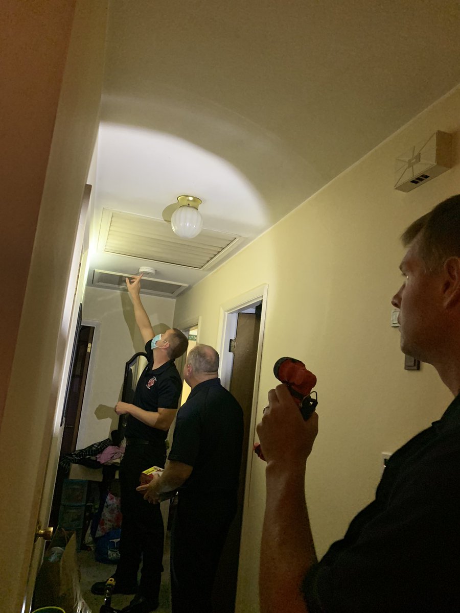 Great evening delivering pizza and checking for working smoke detectors. #FirePreventionWeek2021
