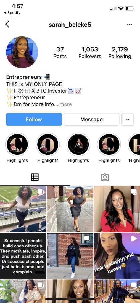 SarahBekeletv's tweet photo. I guess you know you’ve made it when someone creates a fake account with your pictures smh https://t.co/JXoFGJYLV0