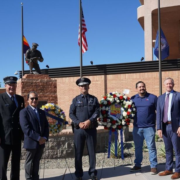 Yesterday we honored Mesa’s fallen officers with a memorial, recognizing those who paid the ultimate price while serving their community. We will never forget the dedication and sacrifice of Marshal Hyrum Smith Peterson, Officer Steven Paul Pollard and Sergeant Brandon Mendoza.