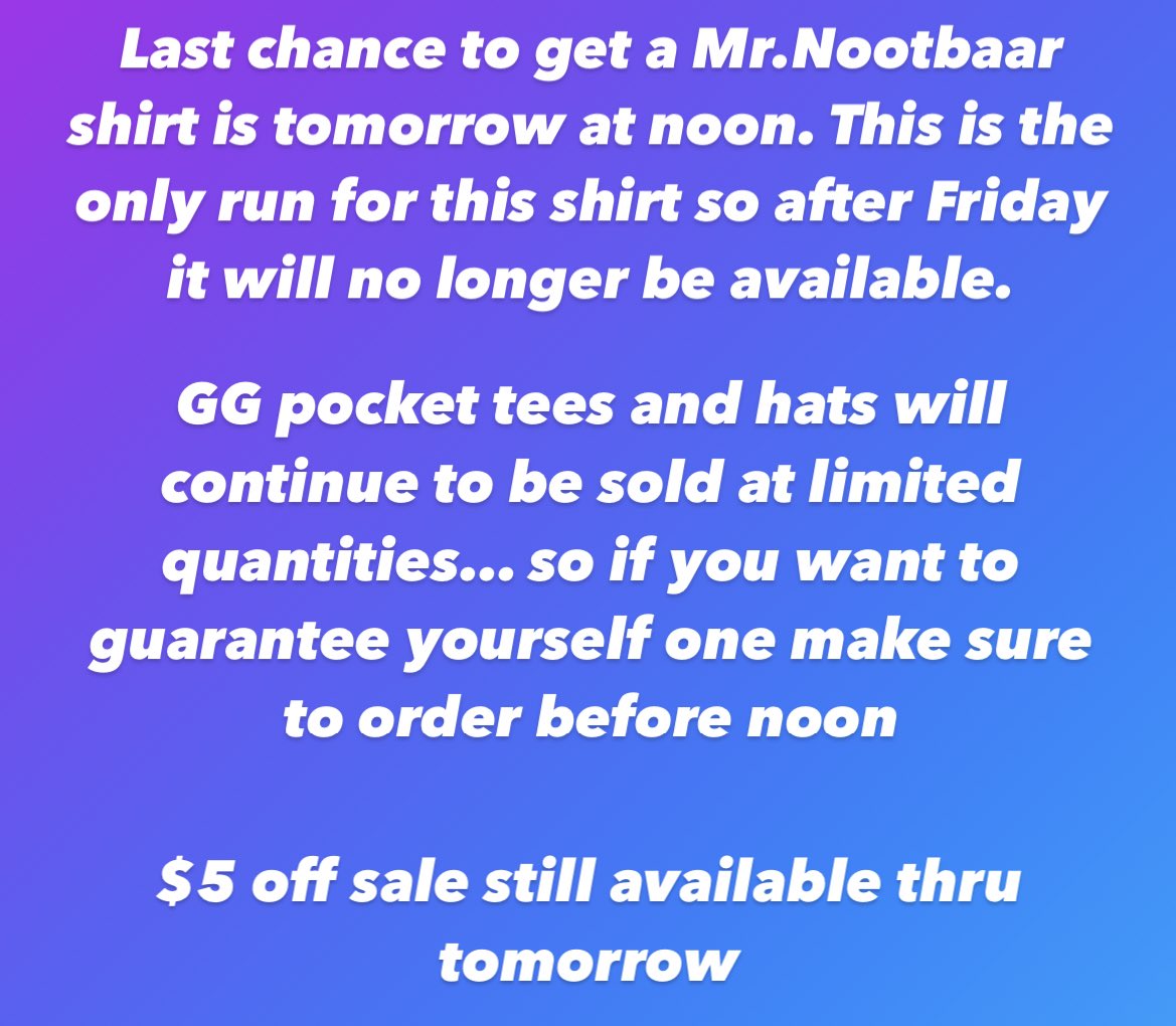 Merch update:

gatewaygrinders.com