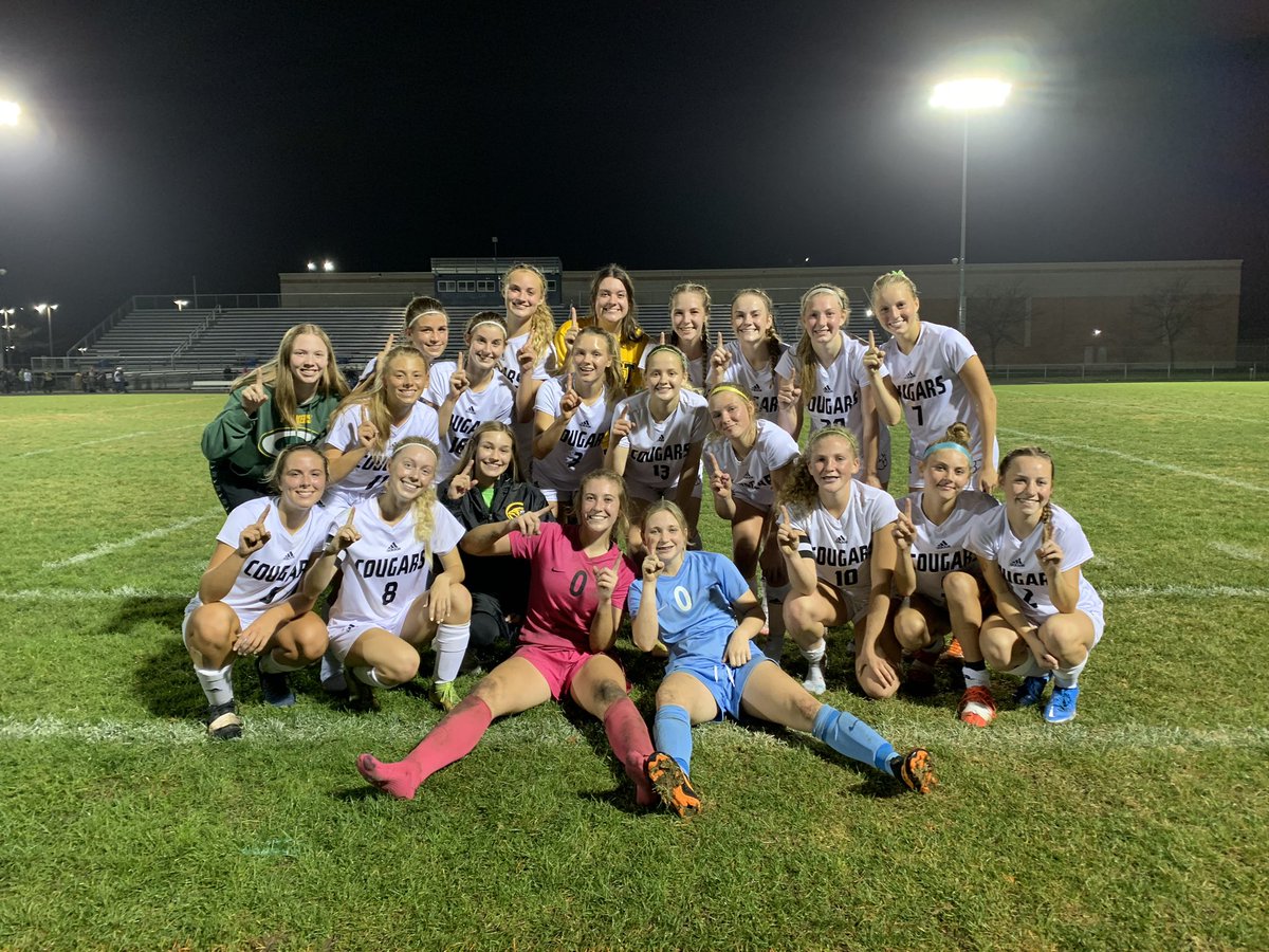 A 1-0 win over Rochester Century your Lady Cougs are BIG NINE CHAMPIONS for the first time in PROGRAM HISTORY!!!! 🏆🏆🏆