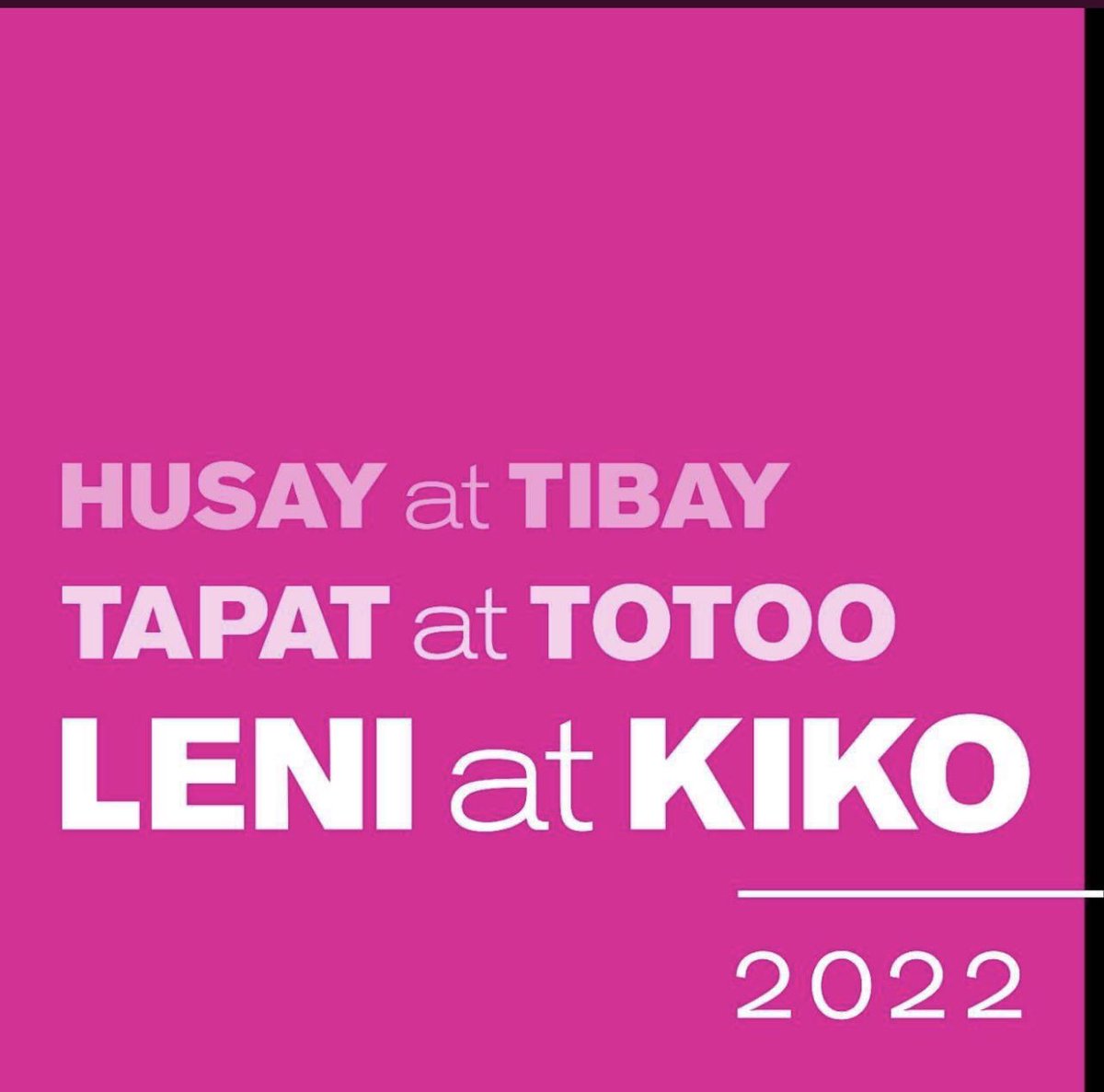 sunninees's tweet image. #LabanLeni2022              #LeniKiko2022