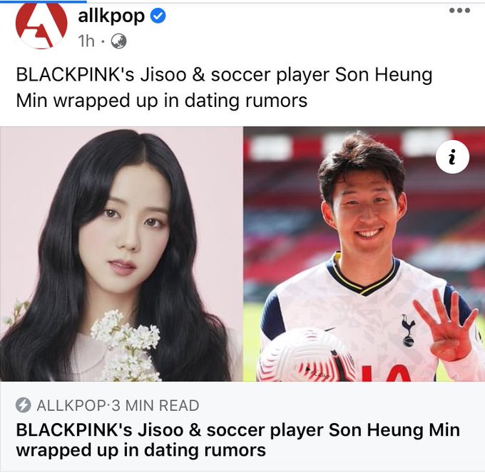 Is Blackpink's Jisoo dating Tottenham football star Son Heung-min