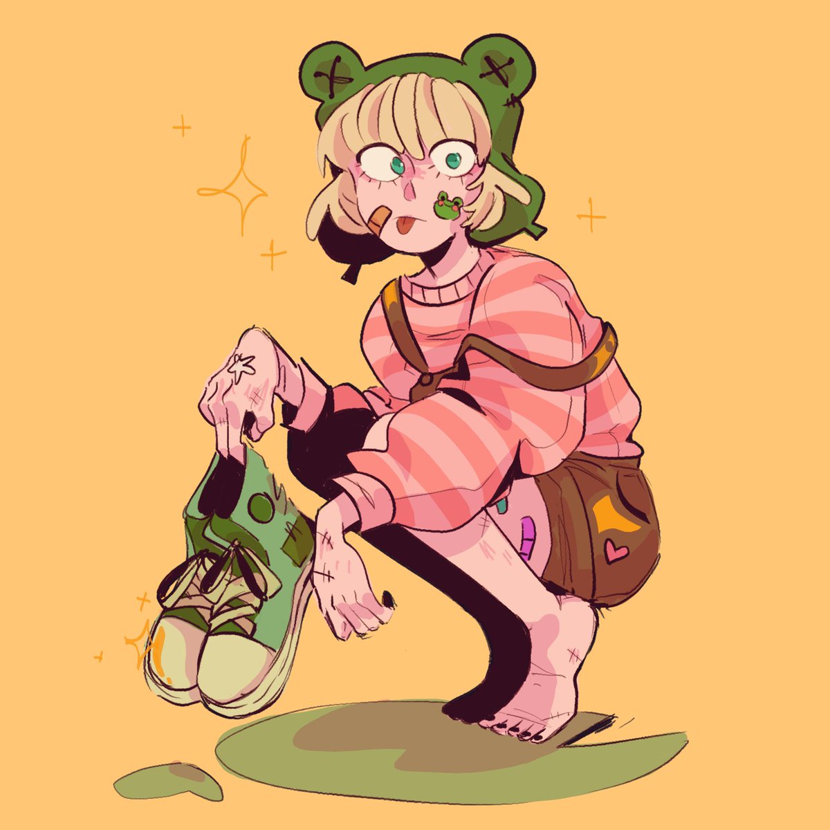 fishiiius's tweet photo. art trade con @LittlePlanti 🐸🐸🐸
#digitaldrawing #oc #art https://t.co/bwqwN7ubad