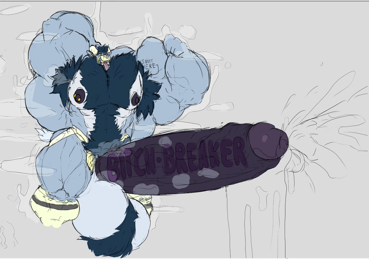 Looks like our lil ram friend found a one of Vang's jockstraps and is enjoying the effects~