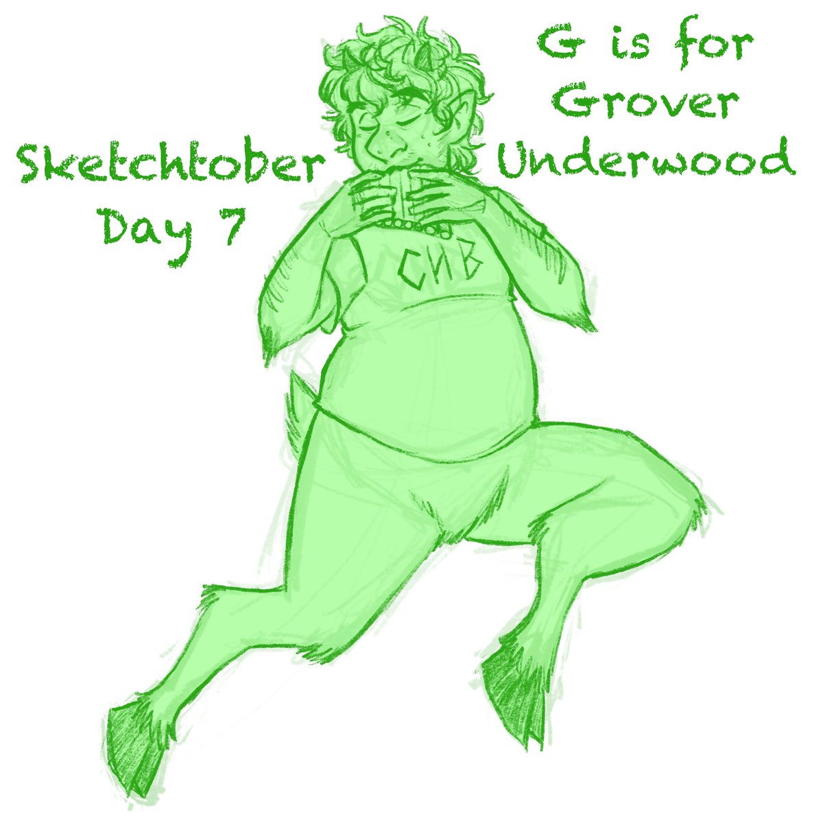 joglis_illust's tweet image. #sketchtober Day 7: G is for Grover Underwood 
#sketchtober2021 #PercyJackson #PJO #groverunderwood #fanart #sketch