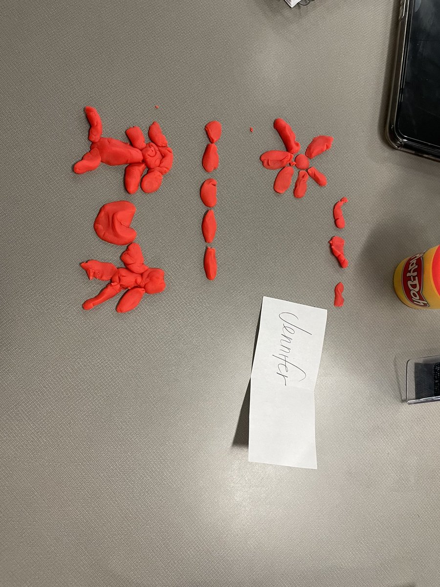 08Savage20's tweet photo. Leadership meeting task: Use play dough to represent a team member’s strengths. So creative! #Windsor #WEareleaders #playdoughisfun https://t.co/W2q1YMTTKh